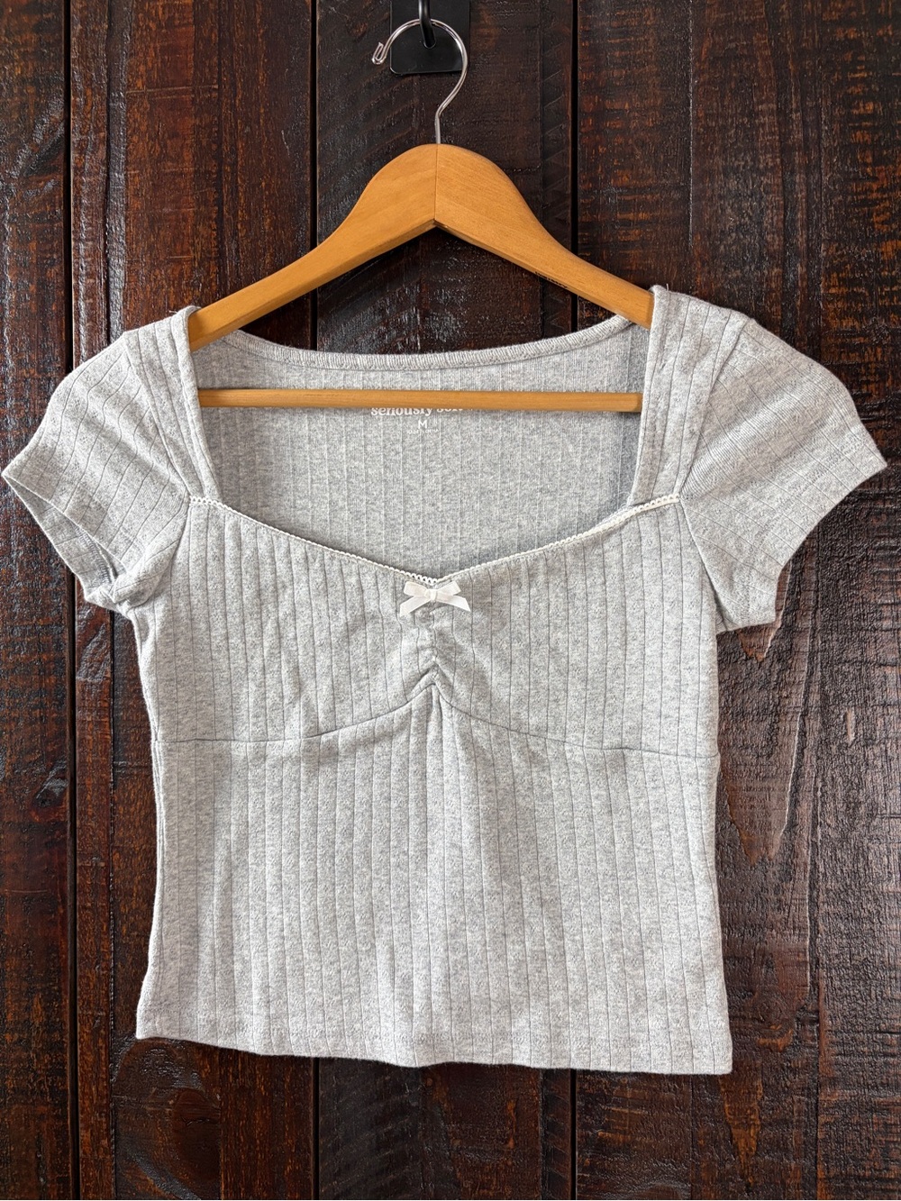 Aeropostale Soft Pointelle Knit Top